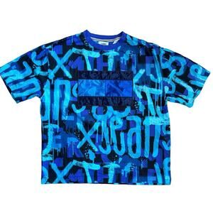 Tommy Jeans Graffiti Print T-Shirt Men's Sz XXL